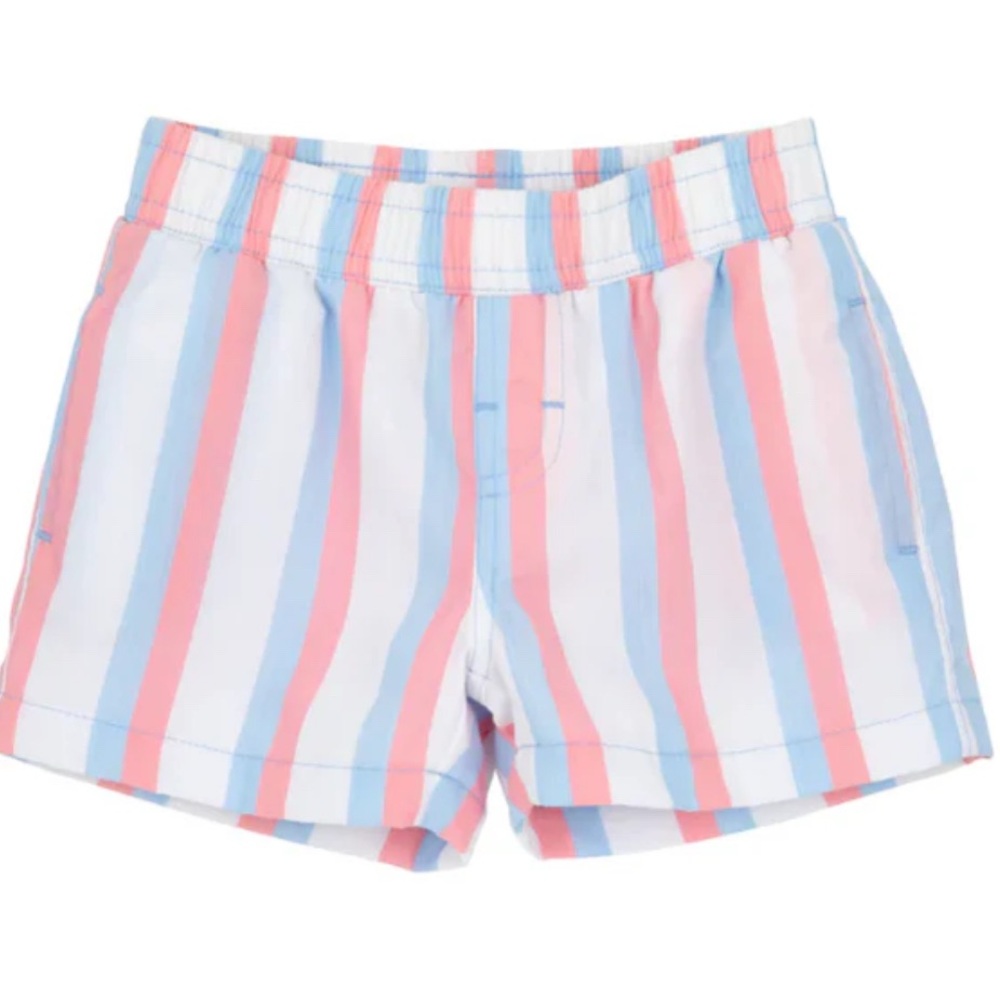 The Beaufort Bonnet Company Pink and Blue Striped Shorts